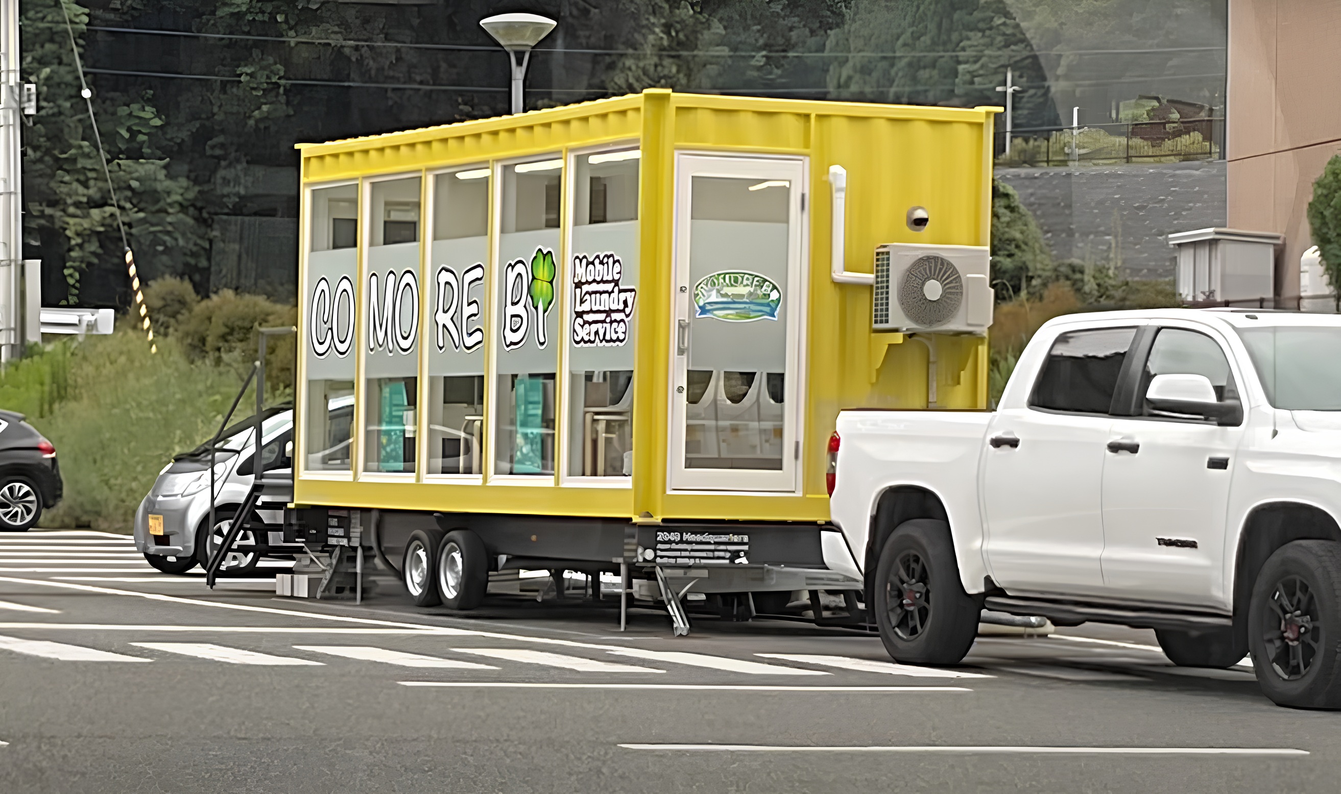 Iaponia scriptor mobile Laundromat: lauandi in Currus